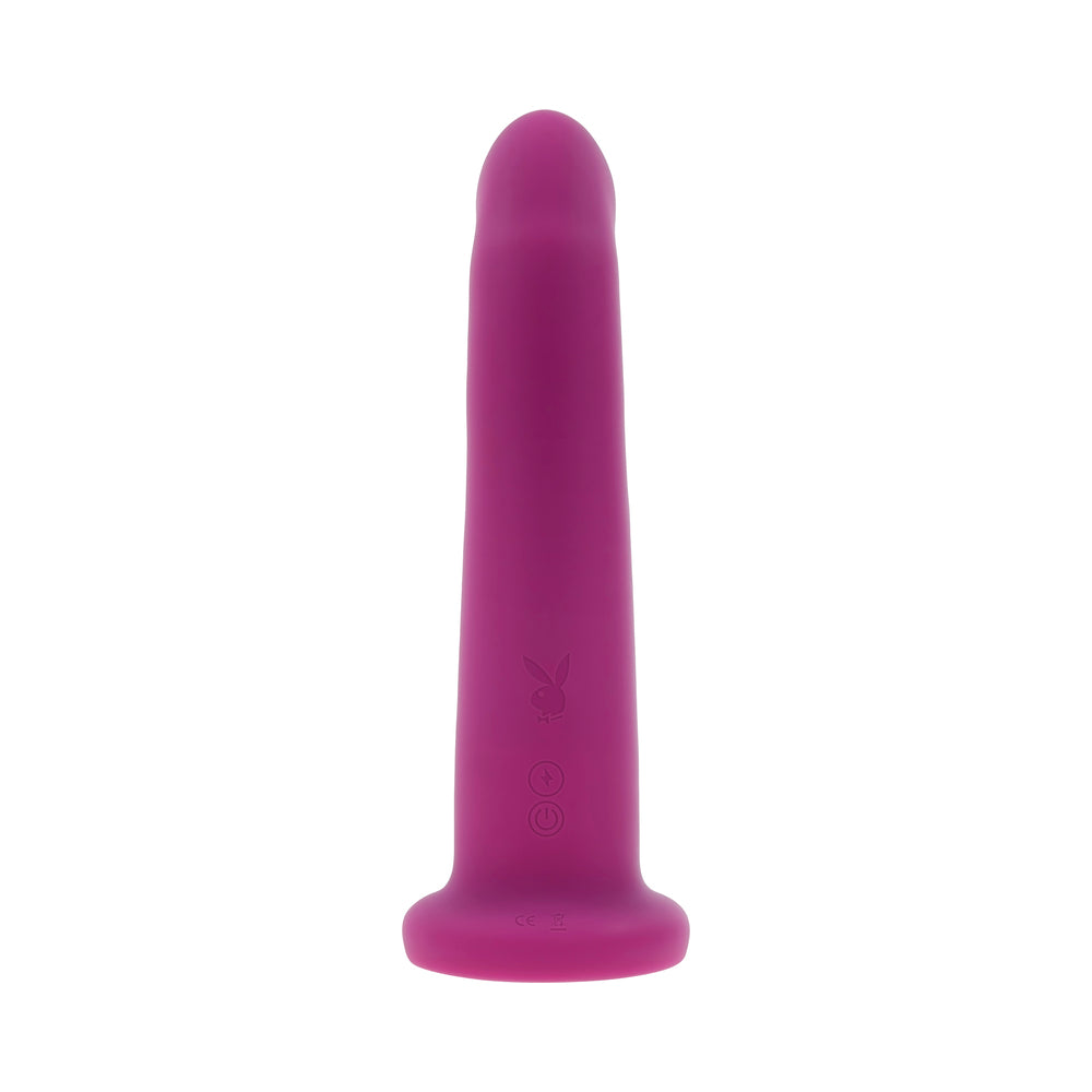 Playboy Fluffle Rechargeable Vibrating Dual Stimulator Silicone Purple - product image 3