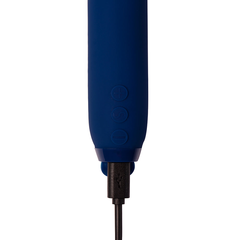 Je Joue Vita Rechargeable Silicone Wand Tip Bullet Vibrator Cobalt Blue - product image 4