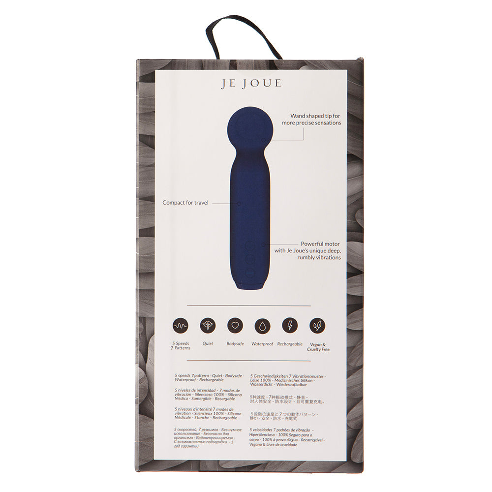 Je Joue Vita Rechargeable Silicone Wand Tip Bullet Vibrator Cobalt Blue - product image 6