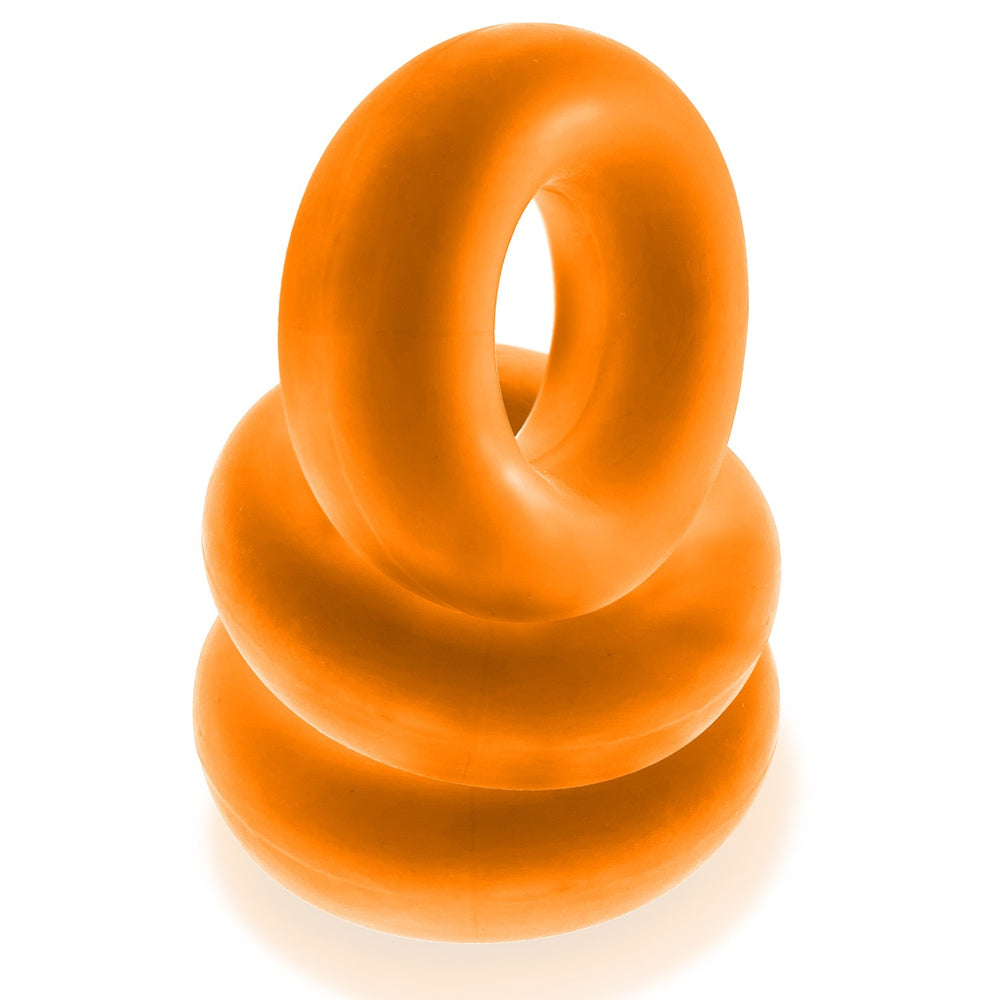 Oxballs Fat Willy 3-Pack Jumbo Cockrings Orange - product image 4