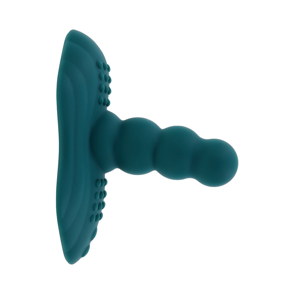 Playboy Have A Seat Rechargeable Silicone Remote-Controlled Vibrating Grind Pad Deep Teal - product image 5