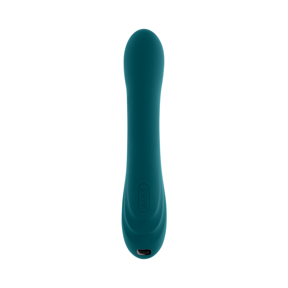 Playboy Aurelie Rechargeable Silicone G-Spot Tickling Vibrator Deep Teal - product image 5