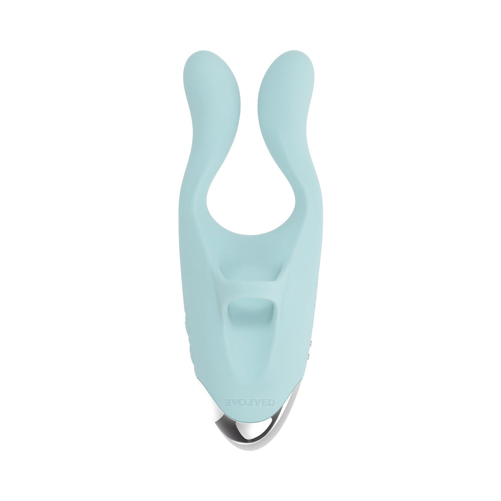Evolved Couples Therapy Rechargeable Silicone Flexible Arm Tapping Finger Vibrator Mint - product image 6