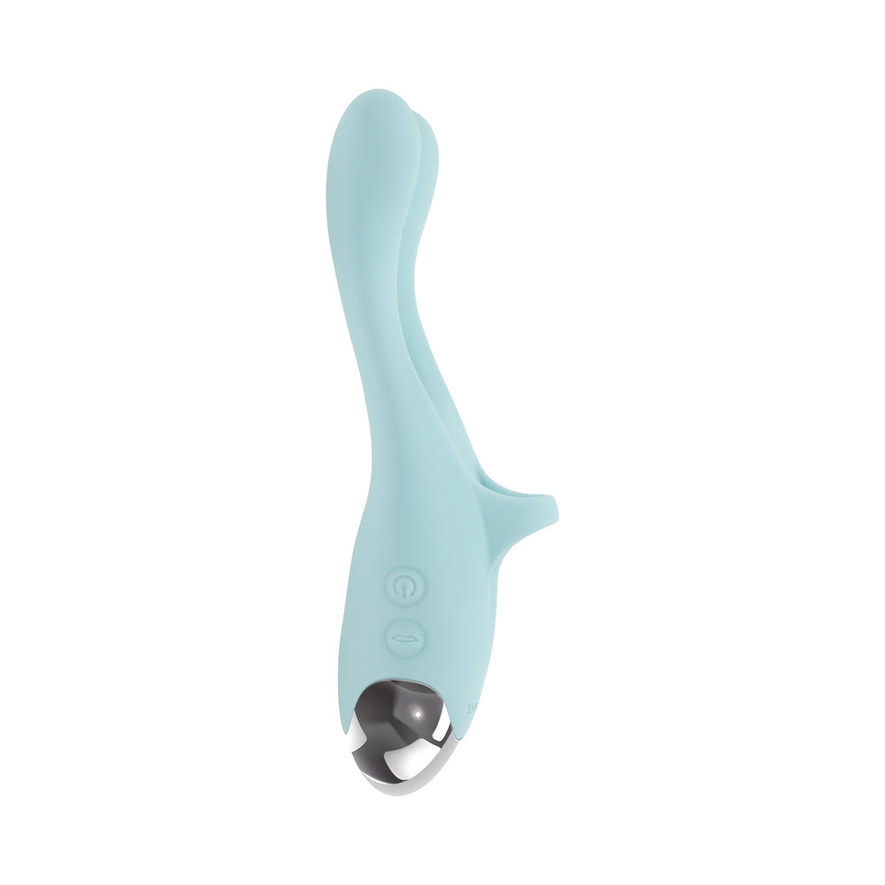 Evolved Couples Therapy Rechargeable Silicone Flexible Arm Tapping Finger Vibrator Mint - product image 7