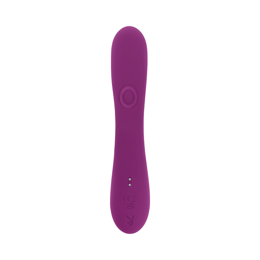 Playboy Busy Bunny Rechargeable Dual Stimulator Vibrator Silicone Wild Aster - product image 6