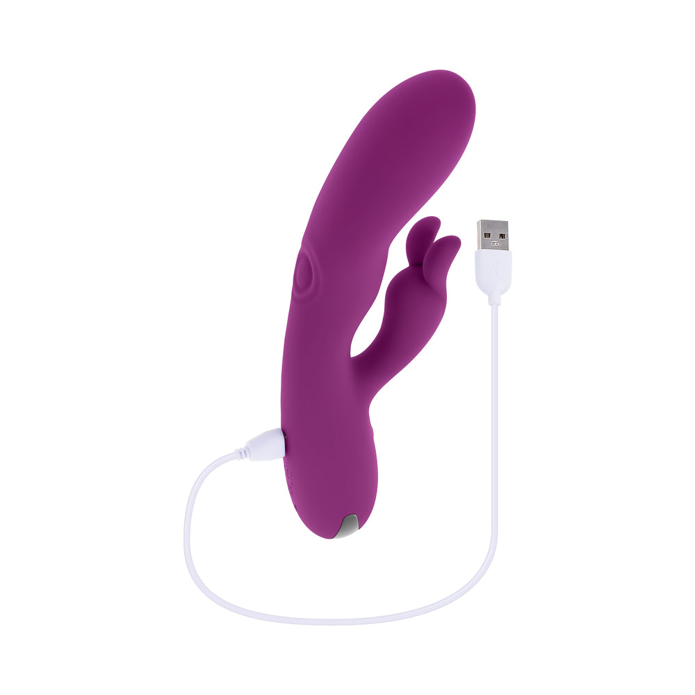 Playboy Busy Bunny Rechargeable Dual Stimulator Vibrator Silicone Wild Aster - product image 9