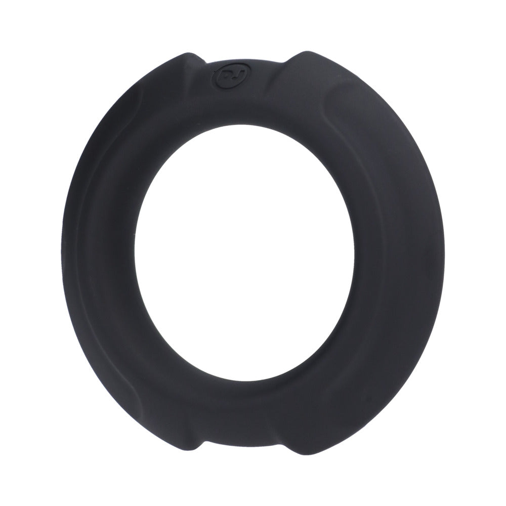 OptiMALE FlexiSteel Silicone, Metal Core Cock Ring 43 mm Black - product image 4