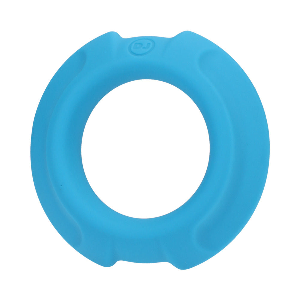 OptiMALE FlexiSteel Silicone, Metal Core Cock Ring 35 mm Blue - product image 3