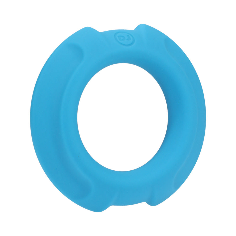 OptiMALE FlexiSteel Silicone, Metal Core Cock Ring 35 mm Blue - product image 4