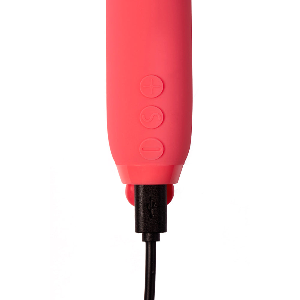Je Joue Vita Rechargeable Silicone Wand Tip Bullet Vibrator Watermelon Pink - product image 4