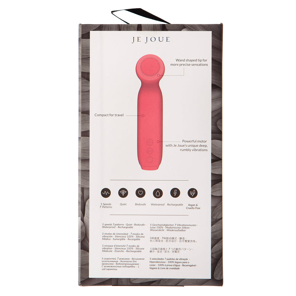 Je Joue Vita Rechargeable Silicone Wand Tip Bullet Vibrator Watermelon Pink - product image 7